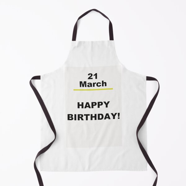 Item preview, Minimalist Happy Birthday Design — March 21 designed and sold by ariksworld.