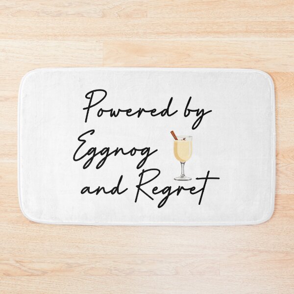 Item preview, Powered by Eggnog and Regret T-Shirt | Funny Christmas Party Quote designed and sold by SylwiaPrint.