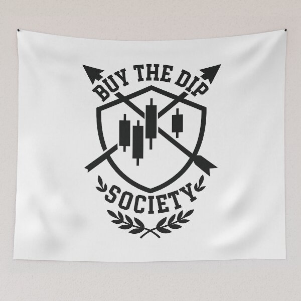 Item preview, Buy the Dip Society – Full Crest Trading Badge designed and sold by techy-rrr.