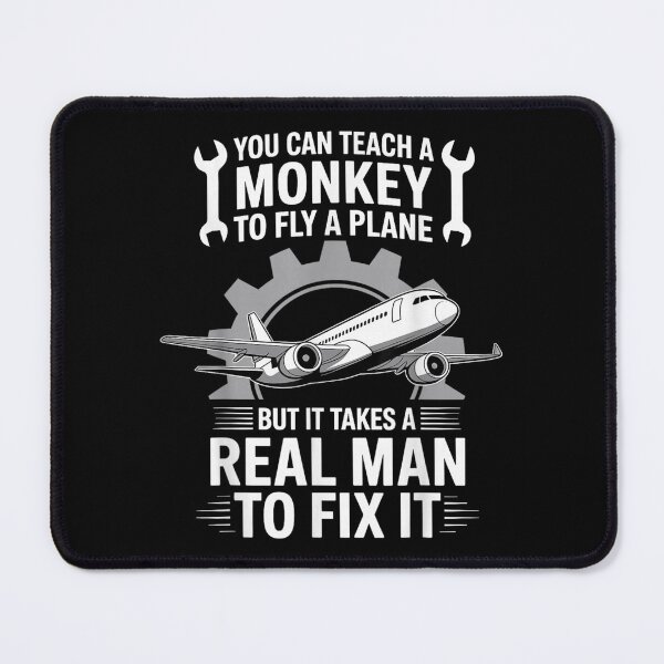 Item preview, Airplane Mechanic Quote Real Man To Fix It Aviation Funny Gift designed and sold by DaphoLatara.