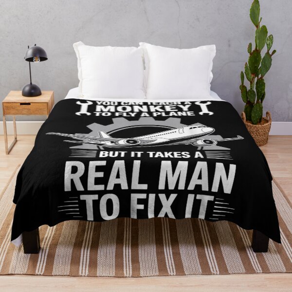 Item preview, Airplane Mechanic Quote Real Man To Fix It Aviation Funny Gift designed and sold by DaphoLatara.