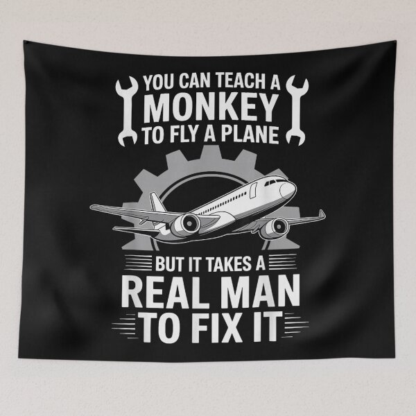Item preview, Airplane Mechanic Quote Real Man To Fix It Aviation Funny Gift designed and sold by DaphoLatara.