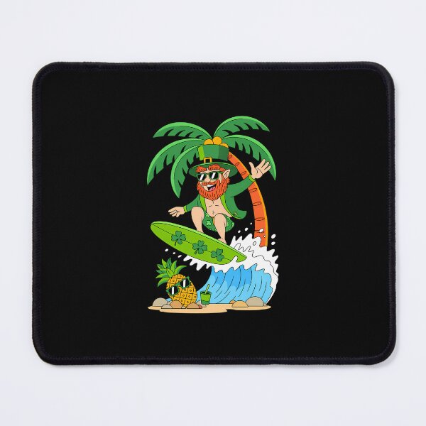 Item preview, Leprechaun Surfing St Patricks Day Hawaii designed and sold by SyncSusscess.