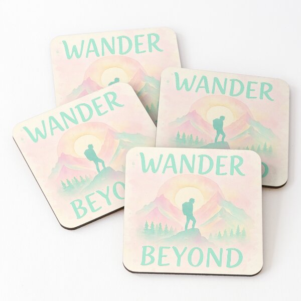 Item preview, Pastel Wander Beyond – Mountain Climber Adventure Design designed and sold by baggycatsworld.