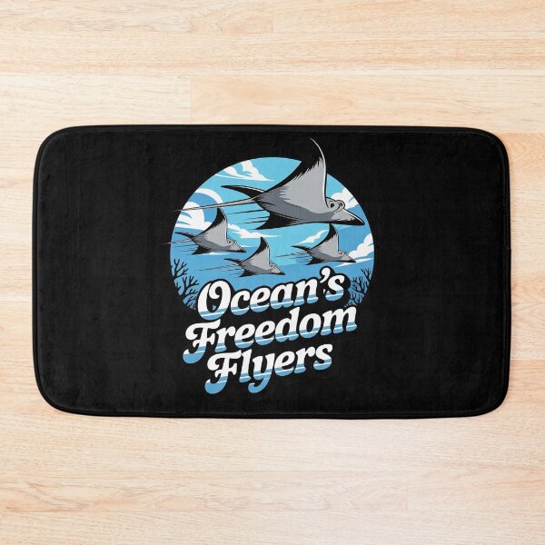 Item preview, Oceans Freedom Flyers Eagle Ray Wildlife Art designed and sold by NetoGalaxy.