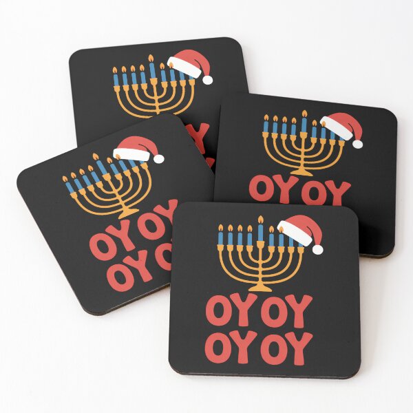 Item preview, Menorah Santa Hat Christmas Hanukkah Latke designed and sold by SyncSusscess.