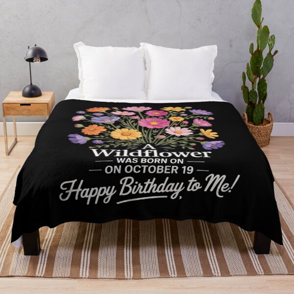 Item preview, October 19th Birth Flower Marigold Cosmos Bouquet Birthday designed and sold by NetoGalaxy.