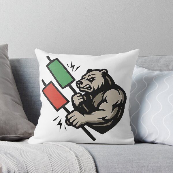 Item preview, Candle Warrior – Oversized Bull vs Bear Candlestick Battle designed and sold by techy-rrr.