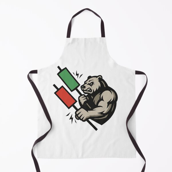 Item preview, Candle Warrior – Oversized Bull vs Bear Candlestick Battle designed and sold by techy-rrr.