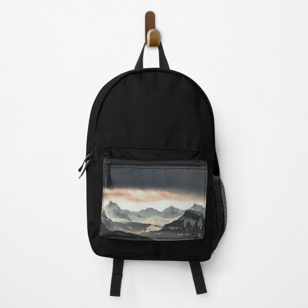 Item preview, Evening glow in the Alps – Winter dramaturgy in the Moku Hanga style / Swiss Artwork Photography designed and sold by Raphael Wolf.