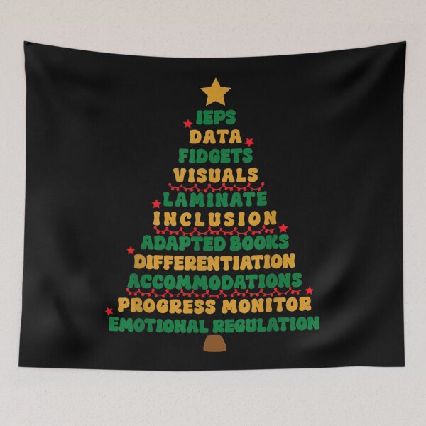 Item preview, Special Education Teacher Christmas Tree IEPS Inclusion Fidgets Gift designed and sold by HarinDonreka.