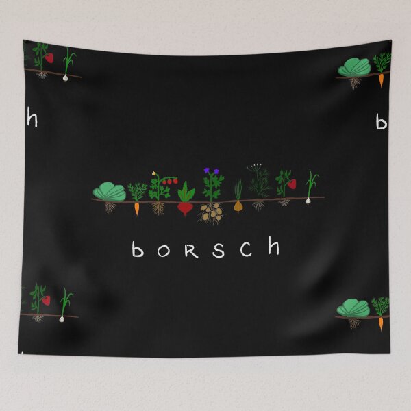 Item preview, Ukrainian Borscht Vegetable Line Art designed and sold by GoolPictures.