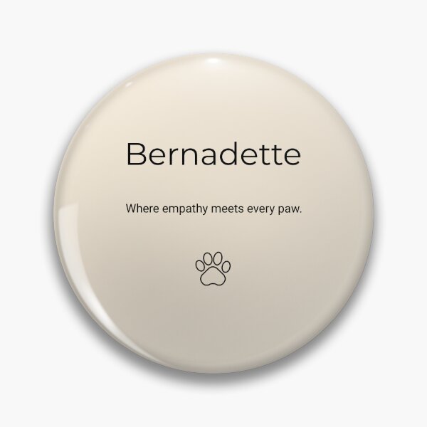 Item preview, Bernadette — Professionally Adopted by Every Pet She Meets designed and sold by baskamade.