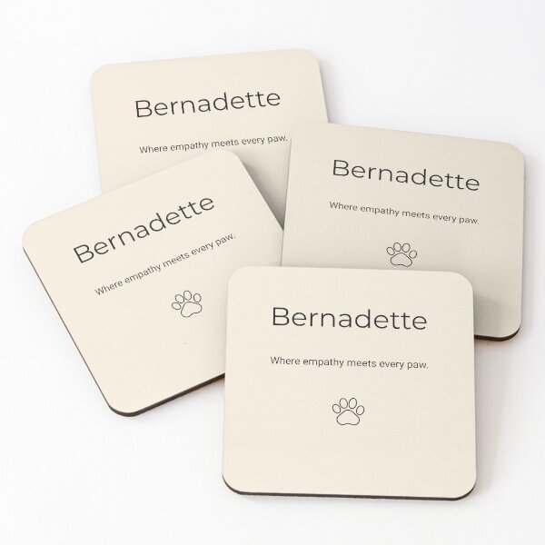 Item preview, Bernadette — Professionally Adopted by Every Pet She Meets designed and sold by baskamade.