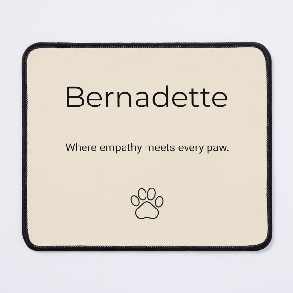 Item preview, Bernadette — Professionally Adopted by Every Pet She Meets designed and sold by baskamade.