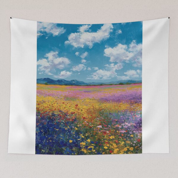 Item preview, Vibrant Wildflower Landscape designed and sold by lautir.