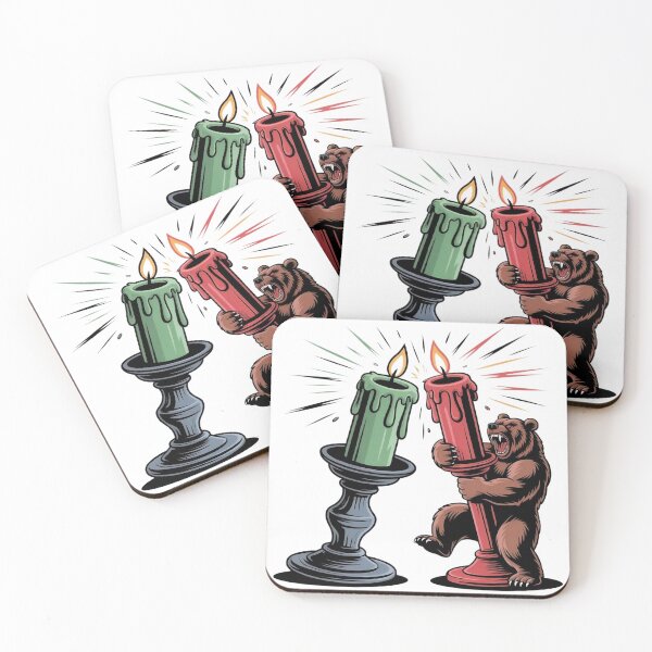 Item preview, Candle Warrior – Separate Bull vs Bear Candlestick Battle designed and sold by techy-rrr.
