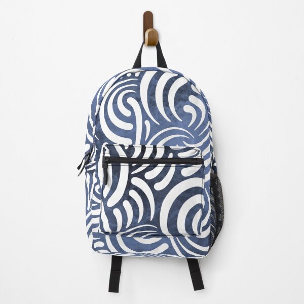 Item preview, Arctic Flow – Abstract Pattern in White and Blue designed and sold by astermoonleaf.