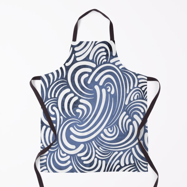 Item preview, Arctic Flow – Abstract Pattern in White and Blue designed and sold by astermoonleaf.