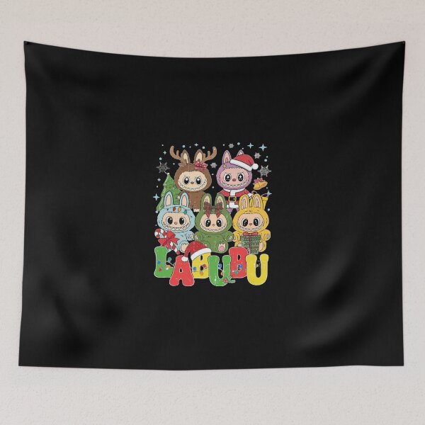 Item preview, Distressed Labubu Christmas designed and sold by sahbender.