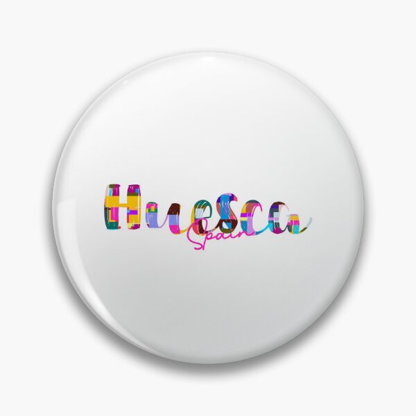 Item preview, Huesca, Spain, Vibrant Abstract City Typography Art designed and sold by Wanderful-roads.