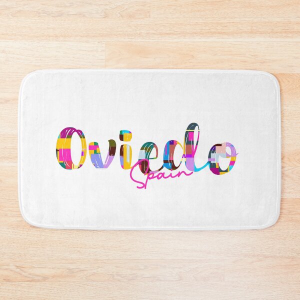 Item preview, Oviedo, Spain, Vibrant Abstract City Typography Art designed and sold by Wanderful-roads.