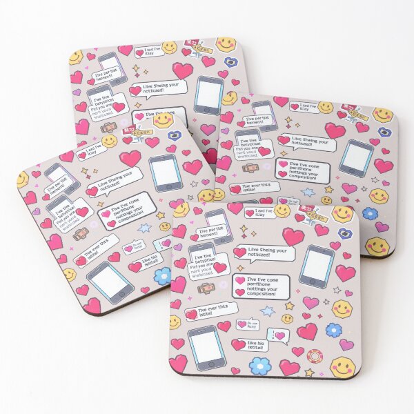 Item preview, Pixelphone Notification Collage — 2000s Pixel Pop-Up Icons Aesthetic designed and sold by HappySproutArt.