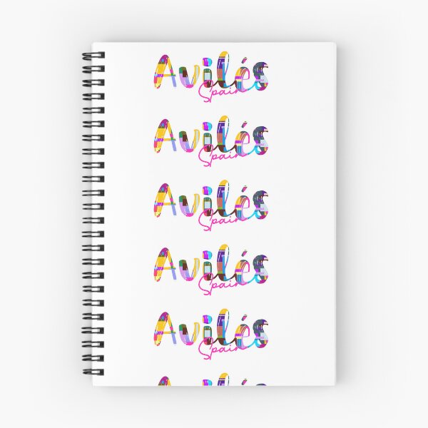 Item preview, Avilés, Spain, Vibrant Abstract City Typography Art designed and sold by Wanderful-roads.