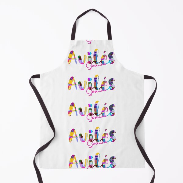 Item preview, Avilés, Spain, Vibrant Abstract City Typography Art designed and sold by Wanderful-roads.