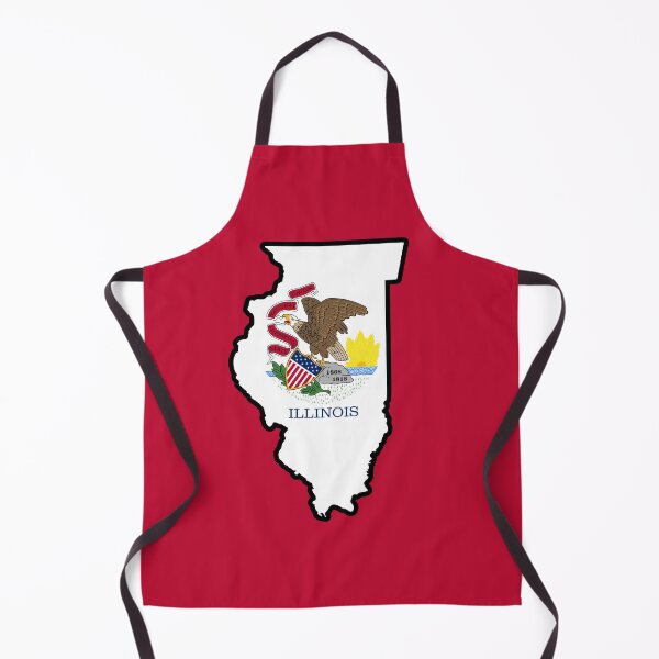 Item preview, State Flag Map of ILLINOIS designed and sold by HFYD.