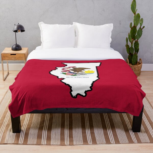 Item preview, Mapa de la bandera del estado de ILLINOIS designed and sold by HFYD.