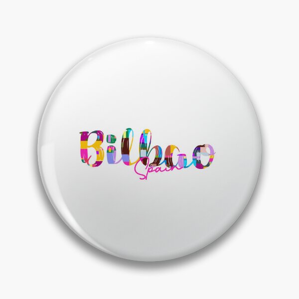 Item preview, Bilbao, Spain, Vibrant Abstract City Typography Art designed and sold by Wanderful-roads.