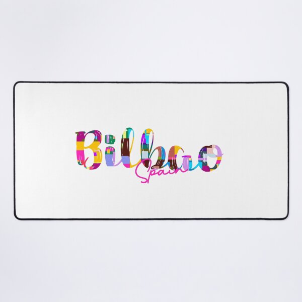 Item preview, Bilbao, Spain, Vibrant Abstract City Typography Art designed and sold by Wanderful-roads.