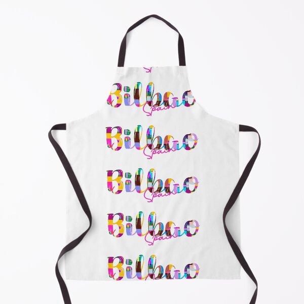 Item preview, Bilbao, Spain, Vibrant Abstract City Typography Art designed and sold by Wanderful-roads.