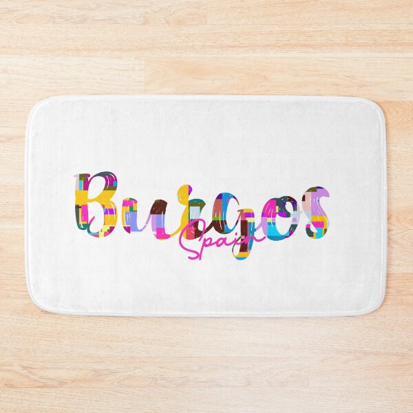 Item preview, Burgos, España, Arte tipográfico abstracto vibrante de la ciudad designed and sold by Wanderful-roads.