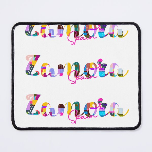 Item preview, Zamora, Spain, Vibrant Abstract City Typography Art designed and sold by Wanderful-roads.