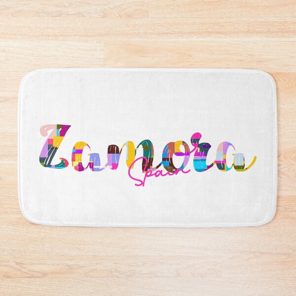 Item preview, Zamora, Spain, Vibrant Abstract City Typography Art designed and sold by Wanderful-roads.