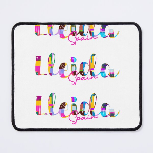 Item preview, Lleida, Spain, Vibrant Abstract City Typography Art designed and sold by Wanderful-roads.