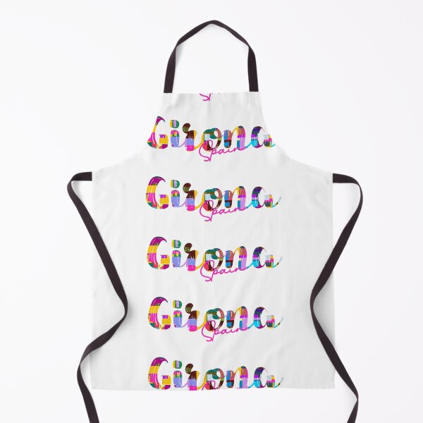Item preview, Girona, Spain, Vibrant Abstract City Typography Art designed and sold by Wanderful-roads.