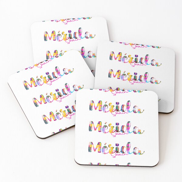 Item preview, Mérida, Spain, Vibrant Abstract City Typography Art designed and sold by Wanderful-roads.
