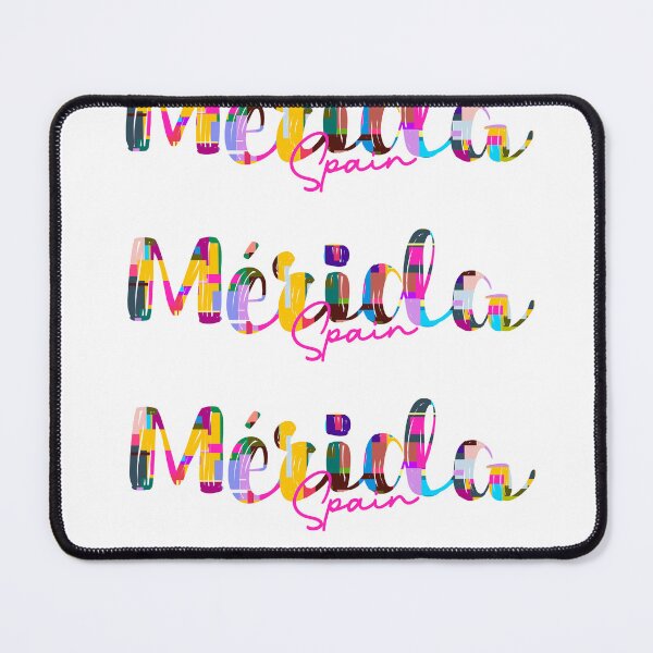 Item preview, Mérida, Spain, Vibrant Abstract City Typography Art designed and sold by Wanderful-roads.