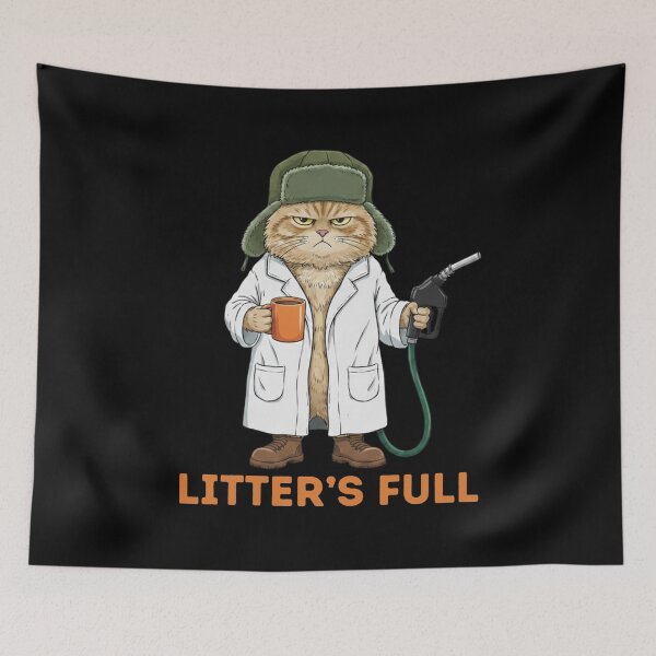 Item preview, Litter's Full Cat designed and sold by MotivaChic.