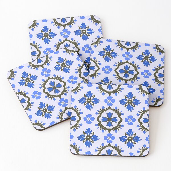 Item preview, Blue Regal Floral Pattern designed and sold by EasyPrints337.