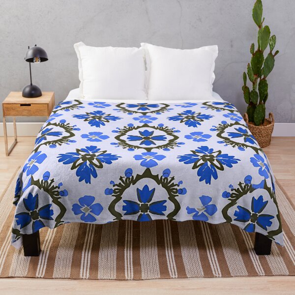 Item preview, Blue Regal Floral Pattern designed and sold by EasyPrints337.