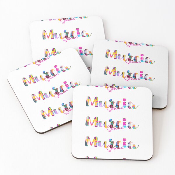 Item preview, Murcia, Spain, Vibrant Abstract City Typography Art designed and sold by Wanderful-roads.