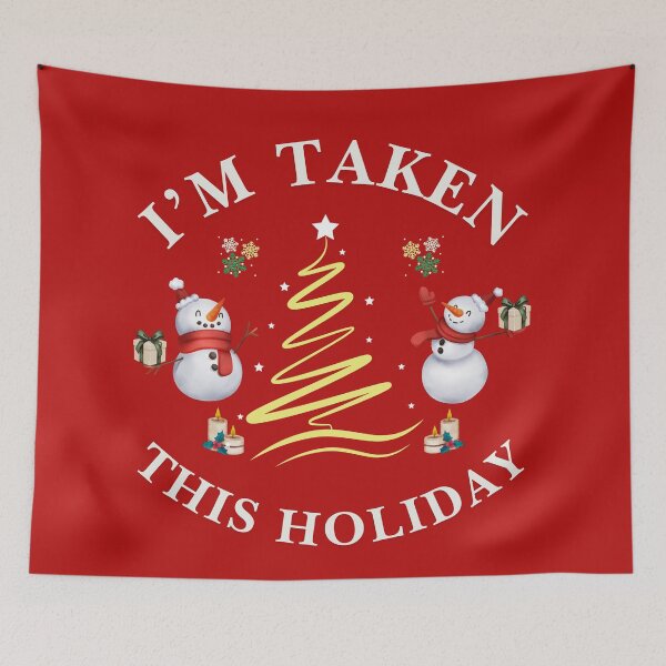 Item preview, I'm Taken This Holiday Funny Christmas Snow Couple Gift  designed and sold by ATime7Day.