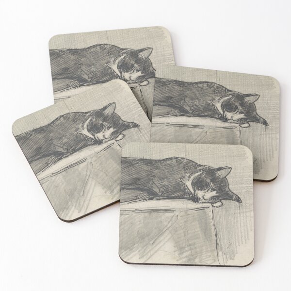 Item preview, Sleeping cat 4 designed and sold by felttipcat.