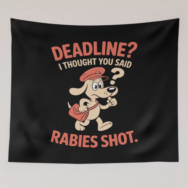 Item preview, Office Dog Deadline Rabies designed and sold by LittleDame.