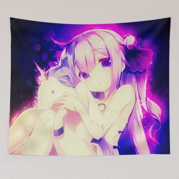Item preview, Gentle Unicorn From Azur Lane Anime Girl In Dreamy White And Purple Glow designed and sold by thedarvills.