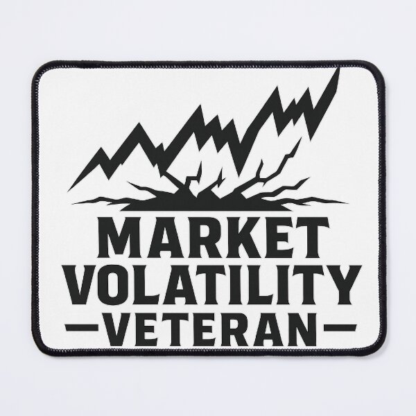 Item preview, Market Volatility Veteran – Bold Chart Earthquake Graphic designed and sold by techy-rrr.